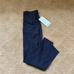 lululemon Fast and Free Black Pants with Pockets 25”
